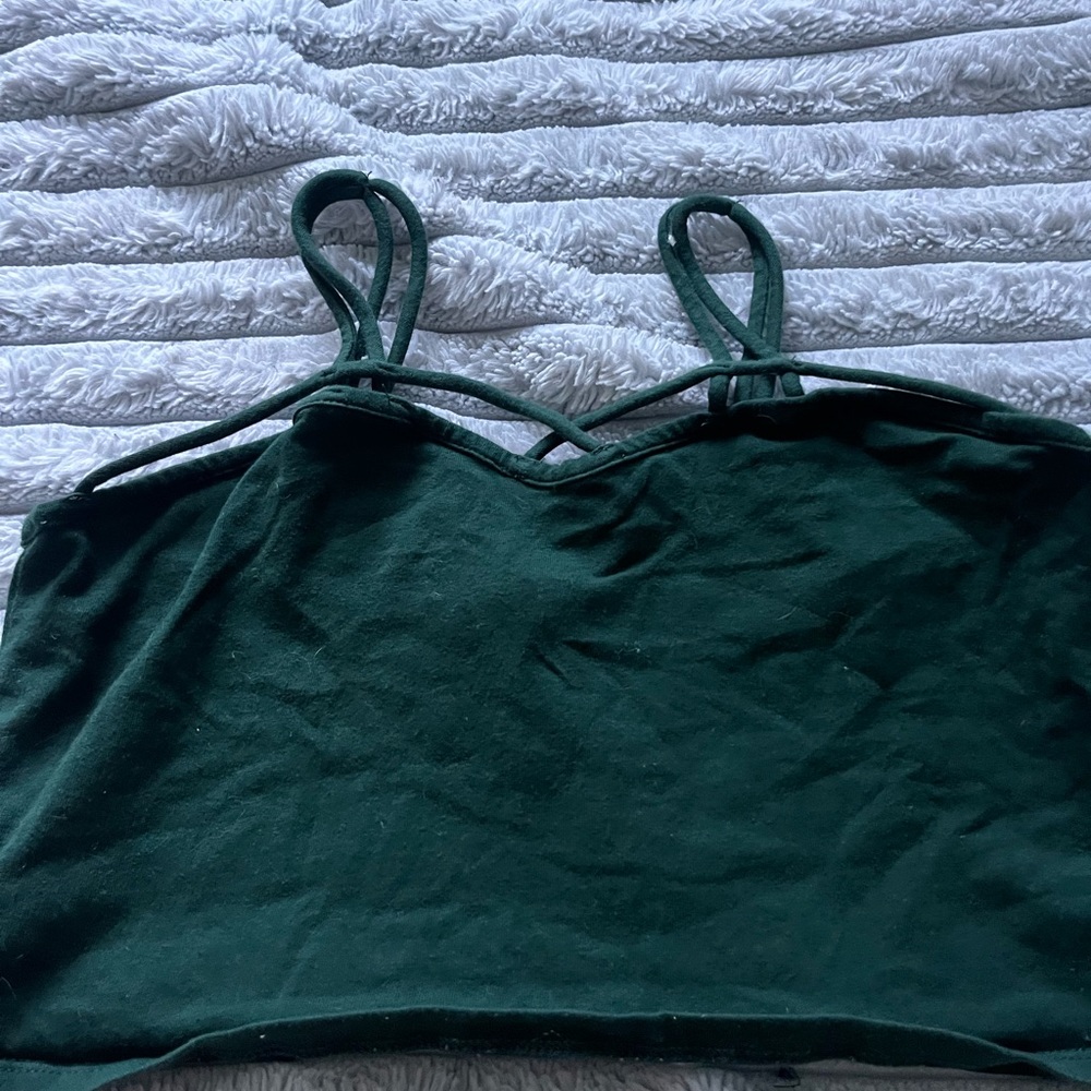 Green tank top